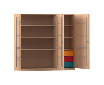 Flexeo® Musikschrank 6 grosse Boxen Breite 190 5 cm
