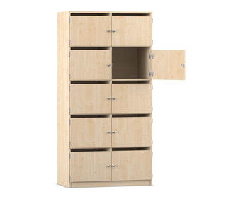 Flexeo® Schliessfachschrank 10 Fächer mit Briefschlitzen Breite 94 4 cm
