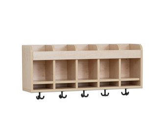 Flexeo® Hängegarderobe Armadio Doppelablage Postfach mit Haken