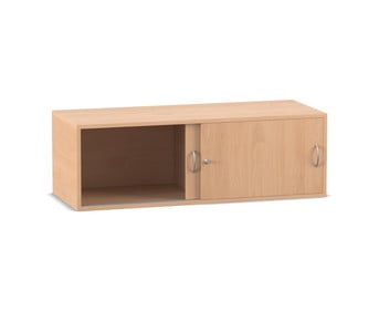 Flexeo® Aufsatzschrank 2 Fächer Schiebetüren Breite 126 4 cm