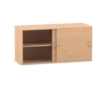 Flexeo® Aufsatzschrank 4 Fächer Schiebtüren Breite 126 4 cm