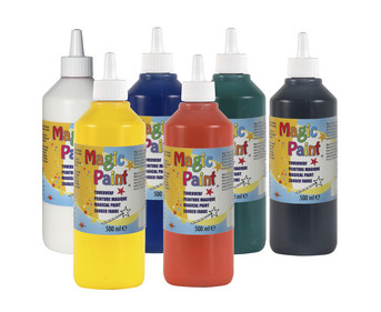 Magic Paint Zauberfarbe: 7 Flaschen mit 500 ml