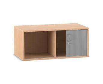 Flexeo® Rollladen Aufsatzschrank 2 Fächer Breite 94 4 cm