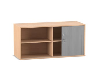 Flexeo® Rollladen Aufsatzschrank 4 Fächer Breite 126 4 cm