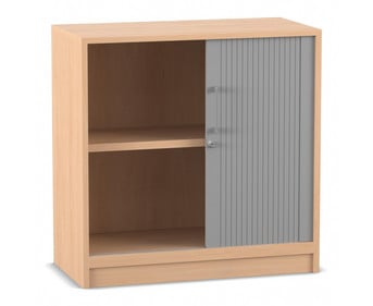 Flexeo® Rollladenschrank 2 Fächer = 2 Ordnerhöhen