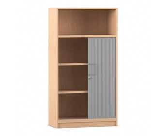 Flexeo® Rollladenschrank 3 Fächer unten 1 Fach oben = 4 Ordnerhöhen