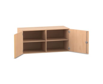 Flexeo® Aufsatzschrank 4 Fächer 2 Türen Breite 126 4 cm