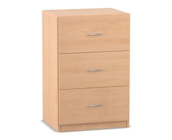 Flexeo® Schrank 3 grosse Schubladen Breite 64 1 cm