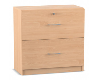 Flexeo® Schrank 2 grosse Schubladen = 2 Ordnerhöhen