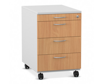 Flexeo® Schreibtisch Container mit 4 Schubladen