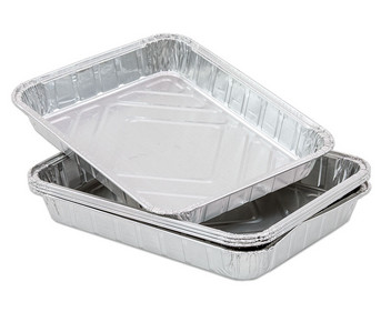 Schale aus Alu stapelbar 22 x 17 x 3 cm Set mit 20 Stück