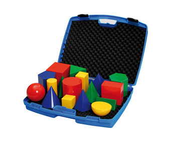 Betzold 17 Geometriekörper im Kunststoffkoffer