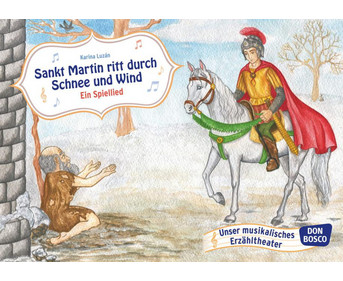Sankt Martin ritt durch Schnee und Wind Kamishibai Bildkartenset