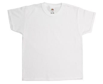 Fruit of the Loom weisse Kinder T Shirts zum Bemalen