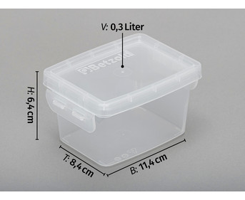 Betzold Aufbewahrungsbox 6 4 x 11 4 x 8 4 cm transparent weiss