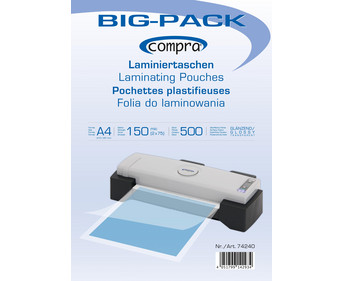 Compra Big Pack 500 Laminierfolien A4 150 mic Händler Verpackung