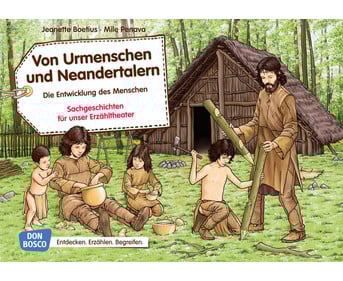 Von Urmenschen und Neandertalern Kamishibai Bildkartenset