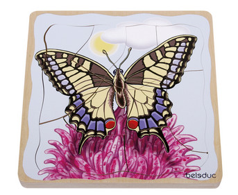beleduc Lagenpuzzle Schmetterling