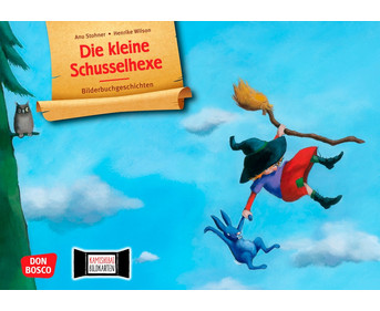 Kamishibai Bildkarten Die kleine Schusselhexe