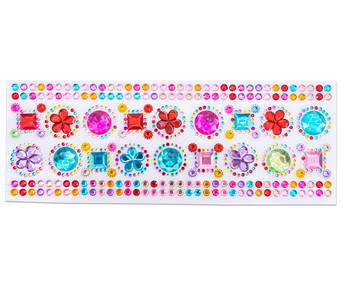 Glitzersteine Ornamente selbstklebend 2 Stück