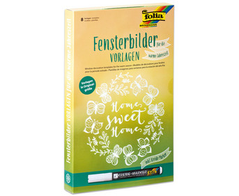 Fensterbilder Vorlagen für die warme Jahreszeit