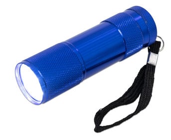 LED Taschenlampe blau