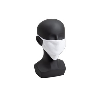 Weisse Textilmasken 2 Stück 3 lagig