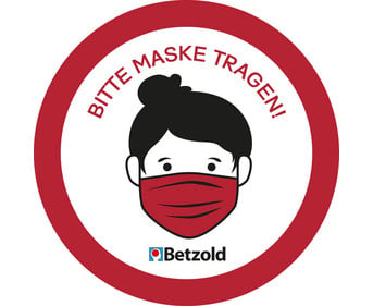 Betzold Aufkleber Bitte Maske tragen 10 Stück