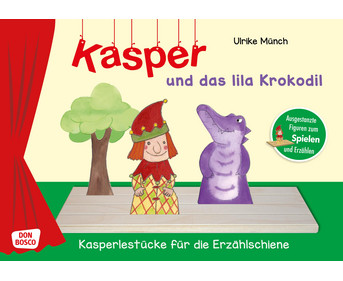 Kasper und das lila Krokodil Spielfiguren für die Erzählschiene