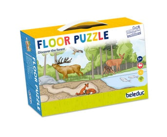 beleduc Bodenpuzzle Wald 4er Set