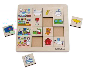 beleduc Sortierpuzzle Unser Zuhause