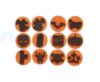Halloween Moosgummi Stempel 12 Motive