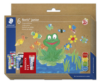 STAEDTLER Noris® junior Fingerfarben 6 x 75 ml