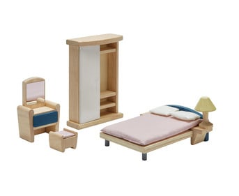 PLANTOYS Puppenhausmöbel Schlafzimmer