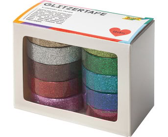 Glitzer Tape 10er Set bunt