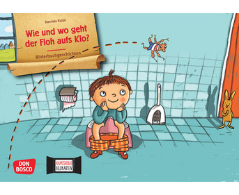 Wie und wo geht der Floh aufs Klo? Kamishibai Bildkartenset