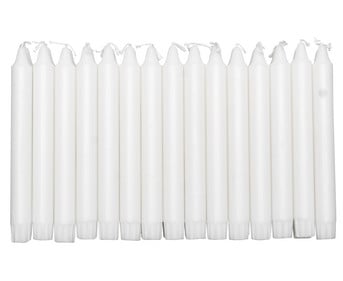 Stabkerzen weiss 30 Stück