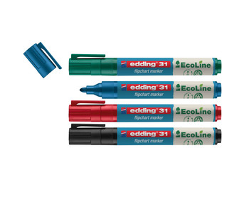 edding 31 EcoLine Filpchartmarker 4er Set