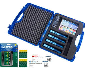 Anybook Pro Audiostift Profikoffer Klassenset