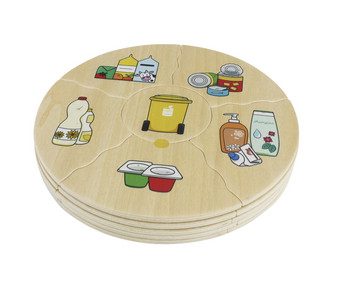beleduc HUMANICO Puzzle Mülltrennung
