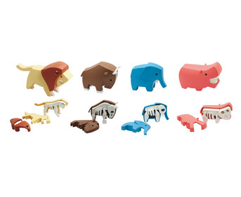 Afrikanische Tiere magnetisch 4er Set