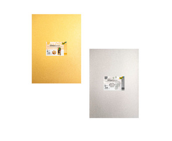 Glitterkarton 300g/m² 50 x 70 cm 5 Bogen Einzelfarben