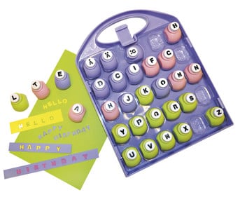 Buchstaben Motivstanzer 29 Stück
