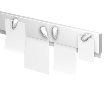 Info Rail Wandleiste magnetisch 200 cm