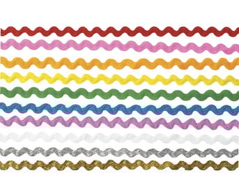 Zickzack Band 10 Farben