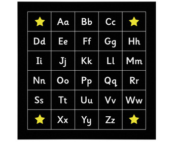 Outdoor Kreidetafel Alphabet