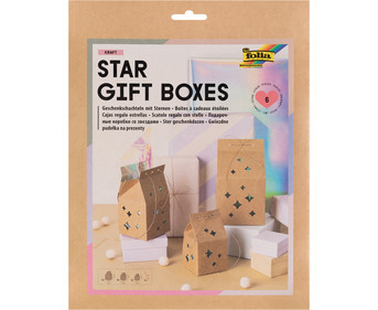 folia Stern Geschenkschachteln 6 Stück