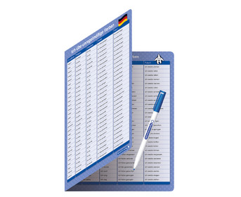 Ich übe unregelmässige Verben – Lerntafel mit Stift