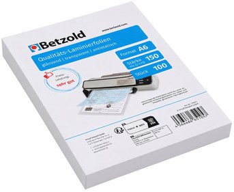 Betzold Laminierfolien DIN A6 100 Stück