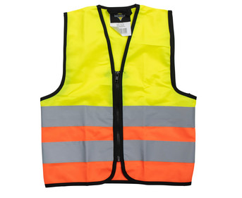 Korntex® Kinder Warnweste mit Reissverschluss gelb/orange